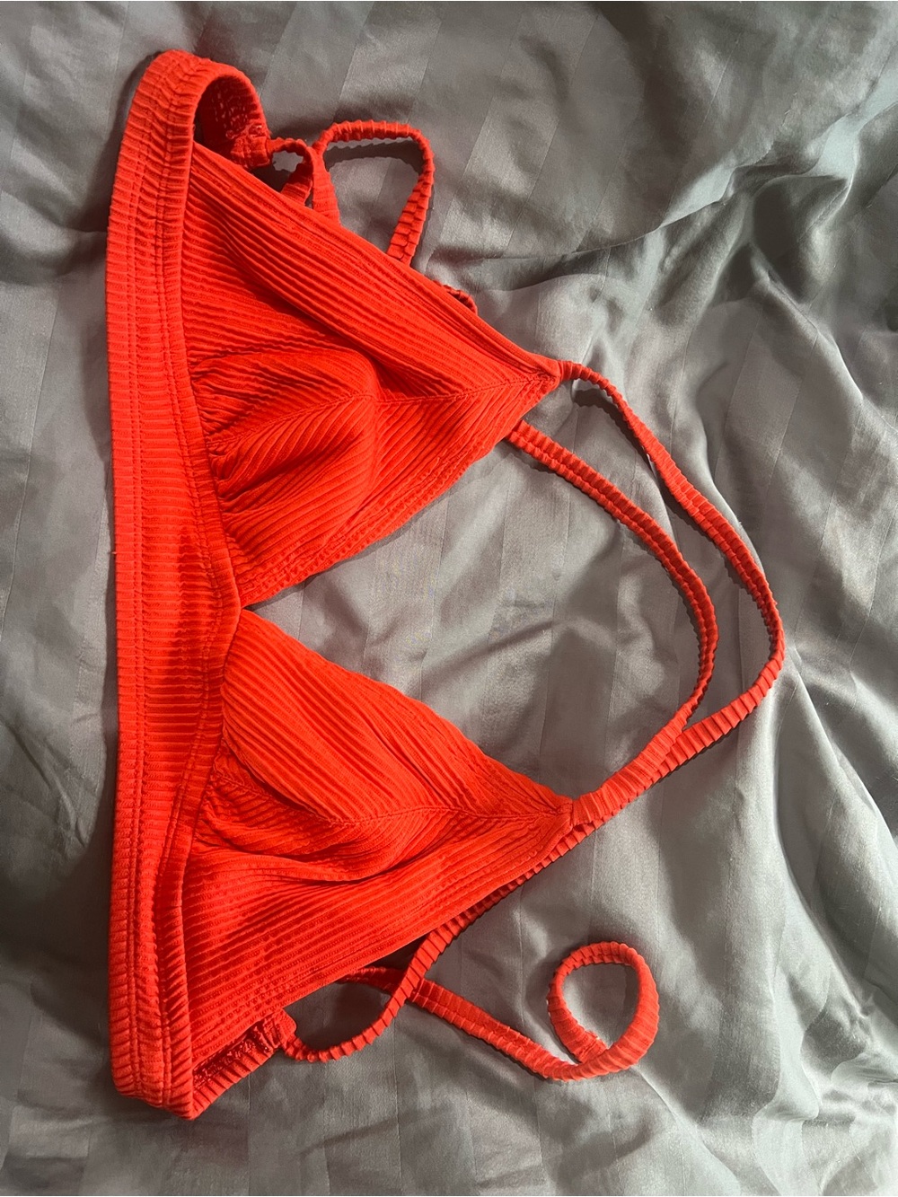 Xhilaration Red Ribbed Bikini Set - Picture 2 of 6
